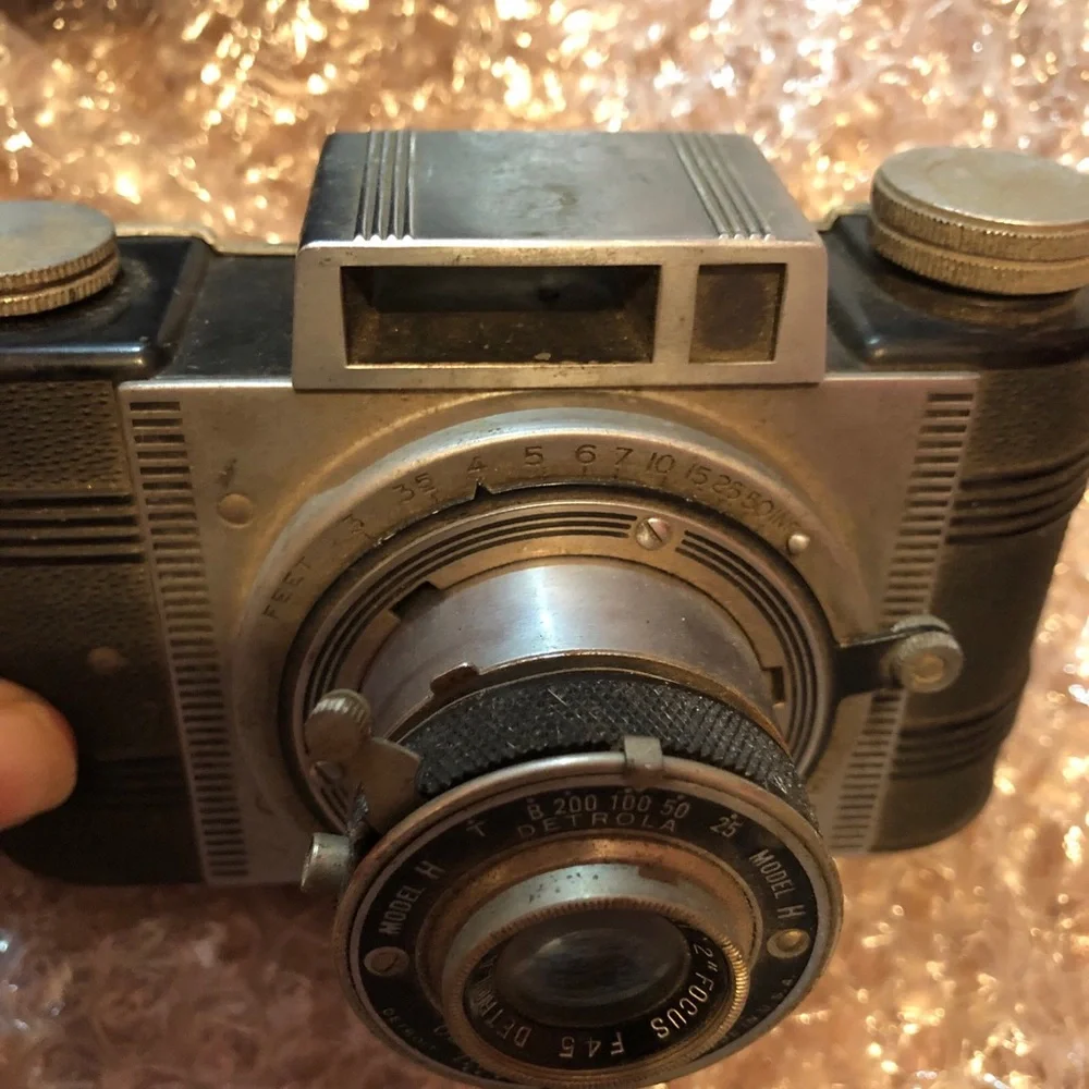 Stelo 6x9 Folding Camera W/ 105mm F4.5 Weltar Lens Antique Germany For Parts VTG